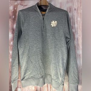 Notre Dame zip crewneck